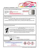 Data Safety Sheet Vauxhall Ampera-E Sovereign/Switchblade Silver 636R/176/G4L 2009-2021 Grey Instructions for use paint