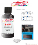 paint code location sticker Bmw 3 Series Coupe Sparkling Graphite Wa22 2004-2013 Grey plate find code