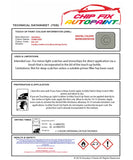 Data Safety Sheet Vauxhall Astra Stone Gray 85L/145 1978-1996 Grey/Silver Instructions for use paint