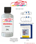 paint code location sticker Vauxhall Agila Sugar White Znl 2009-2021 White plate find code