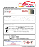 Data Safety Sheet Vauxhall Vx220 Switch 3Wu 2003-2003 Green Instructions for use paint