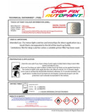 Data saftey sheet Touran Silver Leaf White Gold LR7L 2006-2016 Silver/Grey instructions for use