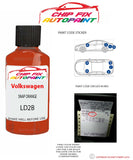 genuine Vw Vw Beetle Snap Orange LD2B 2001-2004 Orange Perfect match pen brush