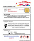 Data saftey sheet Caddy Van Swedisch Post Yellow LH1J 2007-2015 Yellow instructions for use