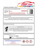 Data Safety Sheet Bmw 5 Series Touring Titan Silver 354 1997-2015 Grey Instructions for use paint