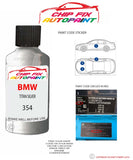 paint code location sticker Bmw M3 Coupe Titan Silver 354 1997-2015 Grey plate find code