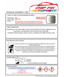 Data Safety Sheet Bmw 5 Series Limo Titan Silver 354 1997-2015 Grey Instructions for use paint