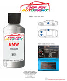 paint code location sticker Bmw Z4 Coupe Titan Silver 354 1997-2015 Grey plate find code