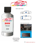 paint code location sticker Bmw 3 Series Coupe Titan Silver 354 1997-2015 Grey plate find code