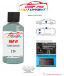 paint code location sticker Bmw Z3 Tuerkis Gruen Uni 326 1995-1999 Blue plate find code