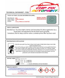 Data Safety Sheet Bmw Z3 Tuerkis Gruen Uni 326 1995-1999 Blue Instructions for use paint