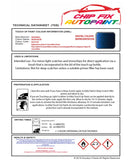 Data Safety Sheet Vauxhall Astra Converible Ultra Blue 4Cu/21B 2003-2013 Blue Instructions for use paint