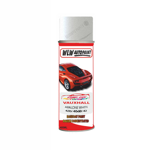 Aerosol Spray Paint For Vauxhall Corsa Abalone White Code 42B/486B/42C 2016-2020
