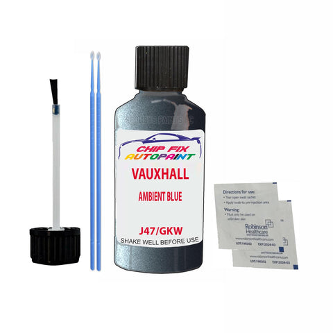 VAUXHALL AMBIENT BLUE Code: (J47/GKW) Car Touch Up Paint Scratch Repair