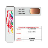 genuine Vauxhall Vectra Antelope 91L/490 1998-2000 Brown car repair paint