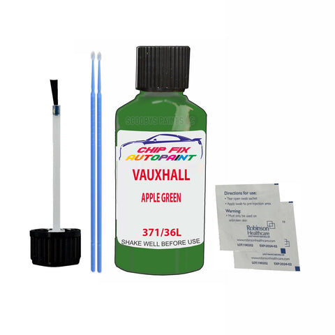 Paint For Vauxhall Corsa Apple Green 371/36L 1997-2001 Green Touch Up Paint