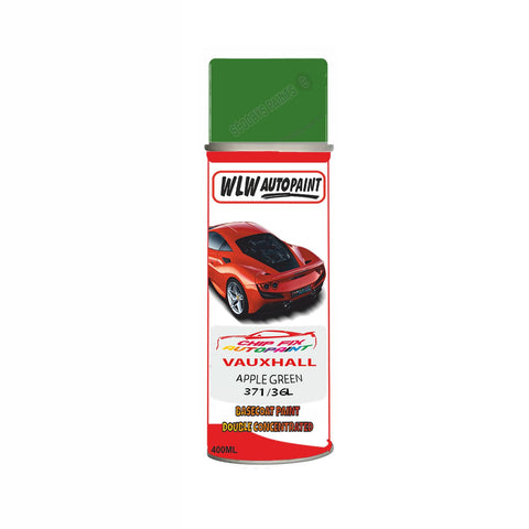 Aerosol Spray Paint For Vauxhall Corsa Apple Green Code 371/36L 1997-2001