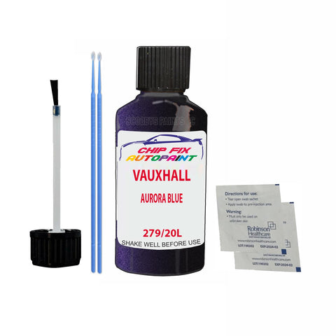 Paint For Vauxhall Vectra Aurora Blue 279/20L 1992-2000 Purple Touch Up Paint