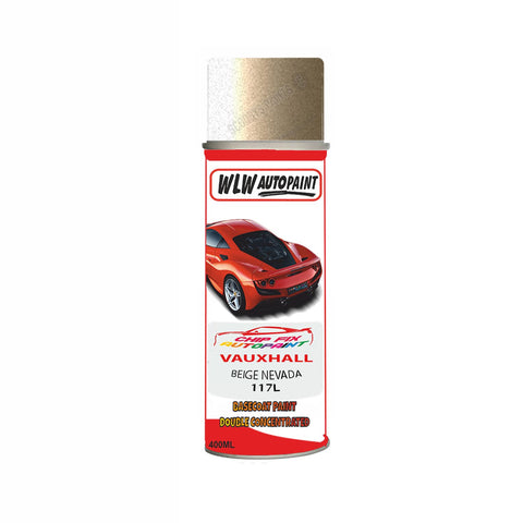 Aerosol Spray Paint For Vauxhall Corsa Beige Nevada Code 117L 2004-2005