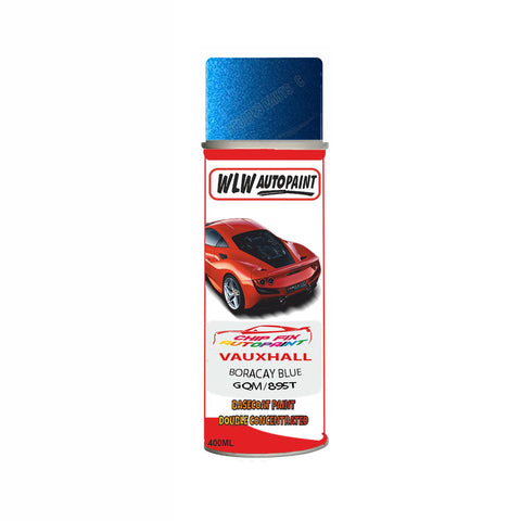 Aerosol Spray Paint For Vauxhall Mokka Boracay Blue Code Gqm/895T 2013-2018