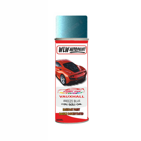 Aerosol Spray Paint For Vauxhall Astra Coupe Breeze Blue Code 20N/80U/04L 2001-2007