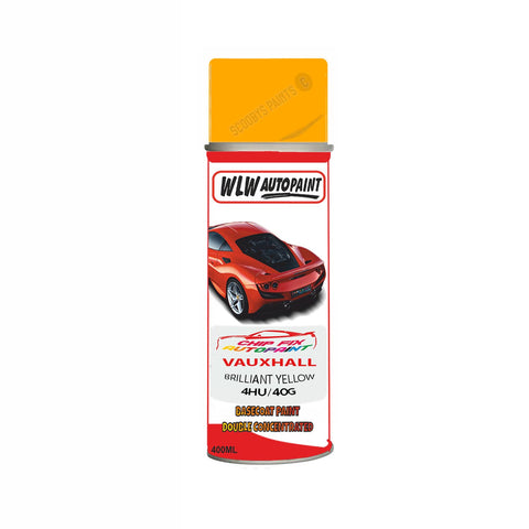 Aerosol Spray Paint For Vauxhall Speedster Brilliant Yellow Code 4Hu/40G 2001-2003