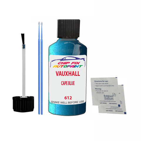 VAUXHALL CAPE BLUE Code: (612) Car Touch Up Paint Scratch Repair