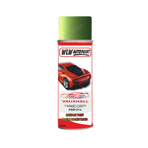 Aerosol Spray Paint For Vauxhall Astra Coupe Carabo Green Code 389/31L 2000-2001