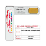 genuine Vauxhall Corsa Corn Yellow 40A/88U/03L 2000-2011 Yellow car repair paint