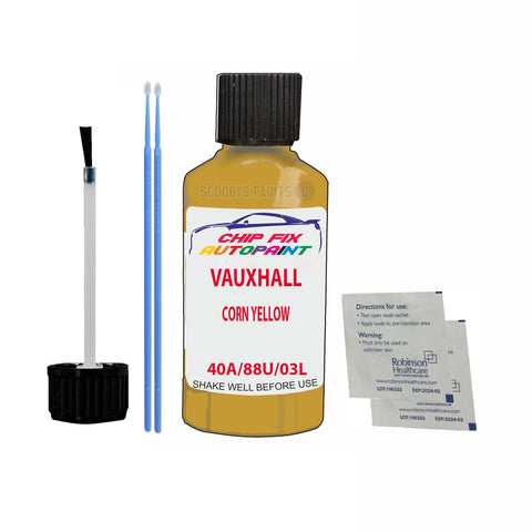 VAUXHALL CORN YELLOW Code: (40A/88U/03L) Car Touch Up Paint Scratch Repair