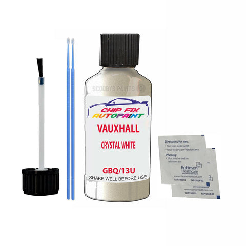 Paint For Vauxhall Antara Crystal White Gbq/13U 2008-2011 White Touch Up Paint