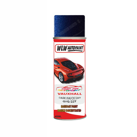 Aerosol Spray Paint For Vauxhall Corsa Dark Ink/Ocean Blue Code Gyg/22T 2013-2021