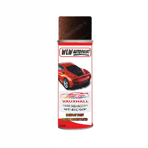 Aerosol Spray Paint For Vauxhall Adam Dark Mahagony Code 85T/41C/Gop 2011-2017
