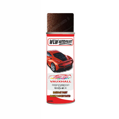 Aerosol Spray Paint For Vauxhall Mokka Deep Espresso Code Gyo/41X 2013-2018