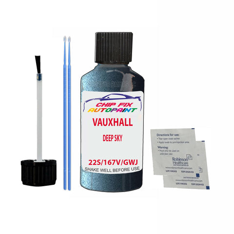 Paint For Vauxhall Astra Deep Sky 22S/167V/Gwj 2012-2015 Blue Touch Up Paint