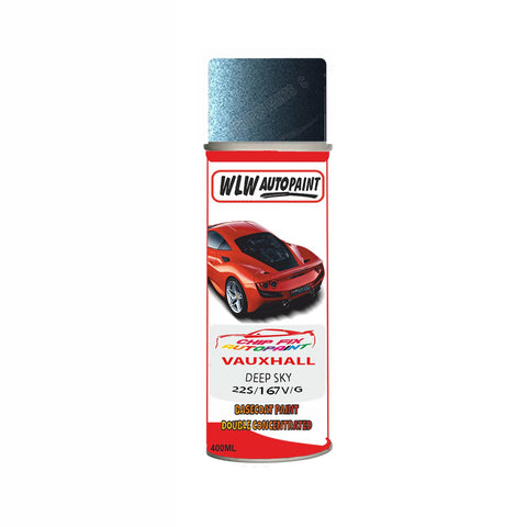 Aerosol Spray Paint For Vauxhall Cascada Deep Sky Code 22S/167V/Gwj 2012-2015