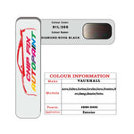 colour card paint for vauxhall Calibra Diamond/Nova Black Code 81L/266 1990 2001