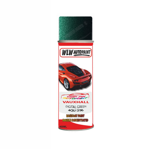 Aerosol Spray Paint For Vauxhall Cabrio/Convertible Digital Green Code 4Qu/398 2004-2008