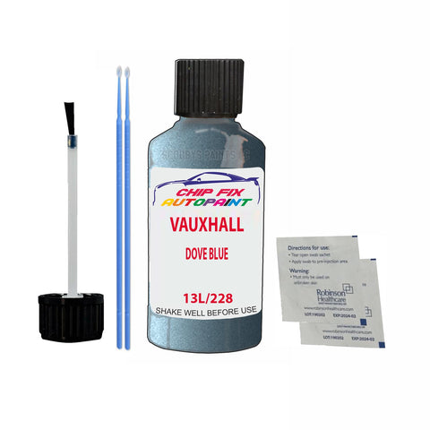 VAUXHALL DOVE BLUE Code: (13L/228) Car Touch Up Paint Scratch Repair