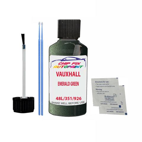 Paint For Vauxhall Vectra Emerald Green 48L/351/926 1988-2001 Green Touch Up Paint