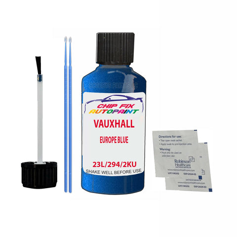 Paint For Vauxhall Astra Coupe Europe Blue 23L/294/2Ku 1998-2004 Blue Touch Up Paint
