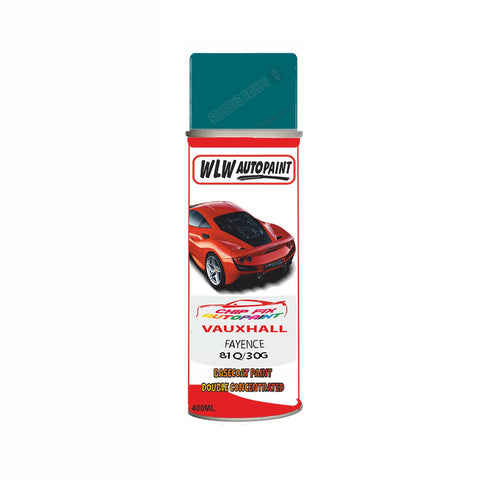 VAUXHALL FAYENCE Code: (81Q/30G) Car Aerosol Spray Paint