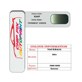 colour card paint for vauxhall Sintra Fernmist Green Code 520F 1999 1999