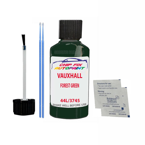 VAUXHALL FOREST GREEN Code: (44L/3745) Car Touch Up Paint Scratch Repair