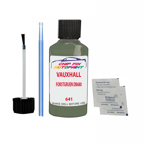 VAUXHALL FORSTGRUEN DB680 Code: (641) Car Touch Up Paint Scratch Repair