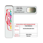 colour card paint for vauxhall Astra Fresh Mint/Silky Shadow Code Gok/30Q 2010 2013