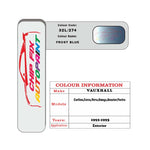 colour card paint for vauxhall Corsa Frost Blue Code 32L/274 1992 1995