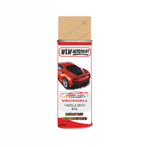 VAUXHALL GAZELLE BEIGE Code: (51L) Car Aerosol Spray Paint