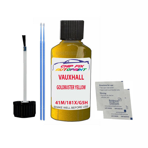 VAUXHALL GOLDBUSTER YELLOW Code: (41M/181X/G5H) Car Touch Up Paint Scratch Repair