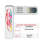 colour card paint for vauxhall Corsa Green Tea Code 4Ru/30E 2005 2008